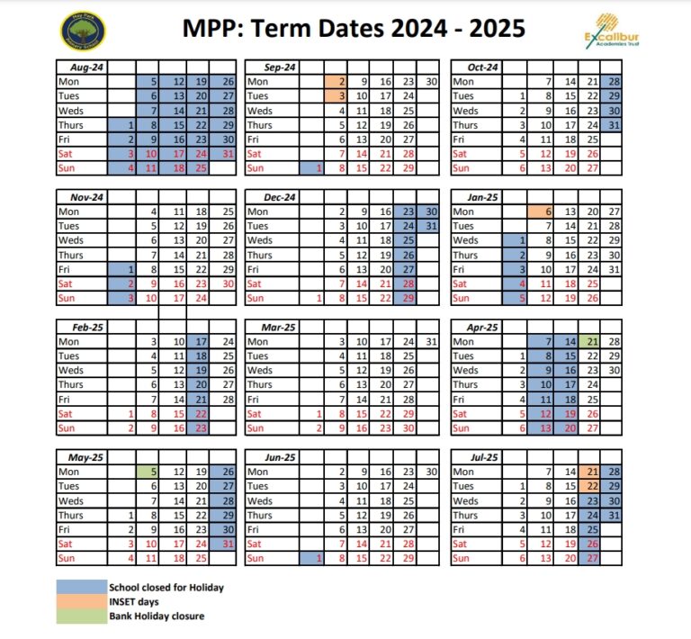 Term Dates - May Park Primary School
